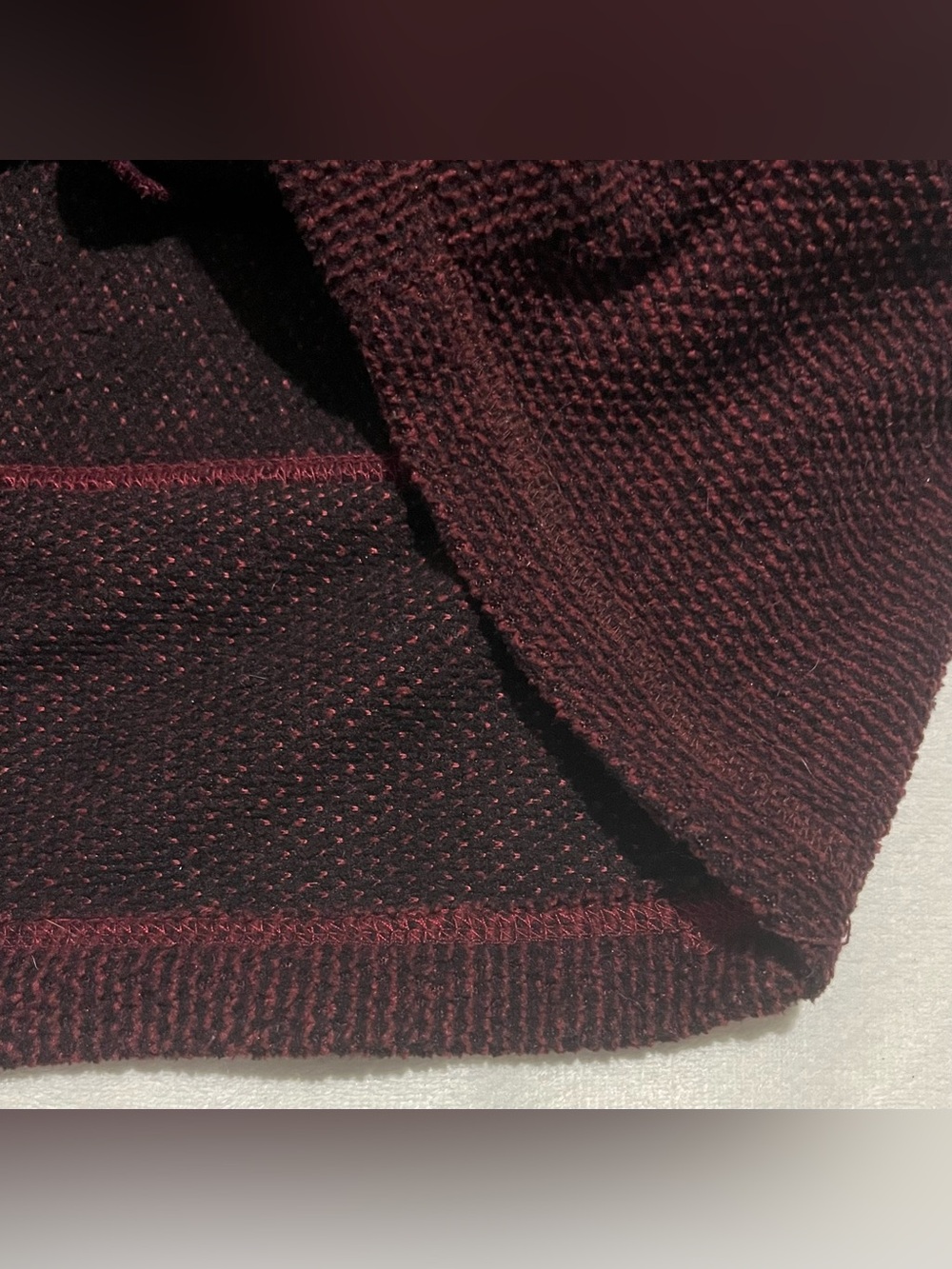 44 Degree North Women’s Hooded Button Pullover Long Sleeve Sweatshirt - Burgundy - Picture 14 of 16